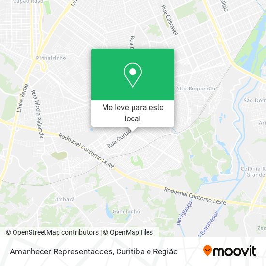 Amanhecer Representacoes mapa