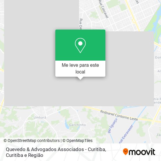 Quevedo & Advogados Associados - Curitiba mapa