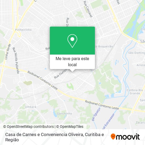 Casa de Carnes e Conveniencia Oliveira mapa