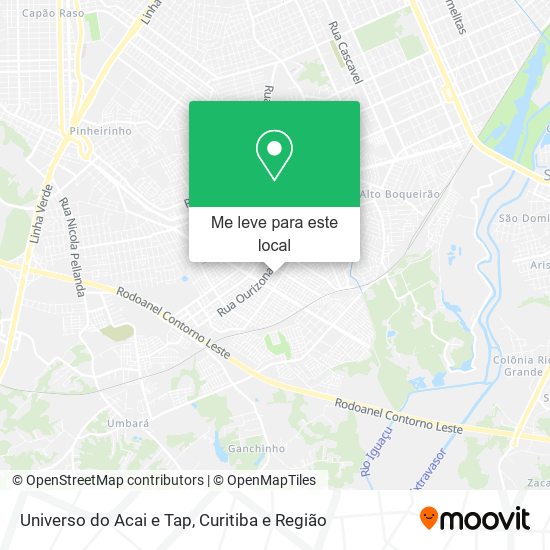 Universo do Acai e Tap mapa