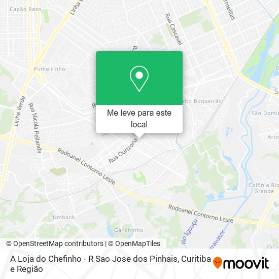 A Loja do Chefinho - R Sao Jose dos Pinhais mapa