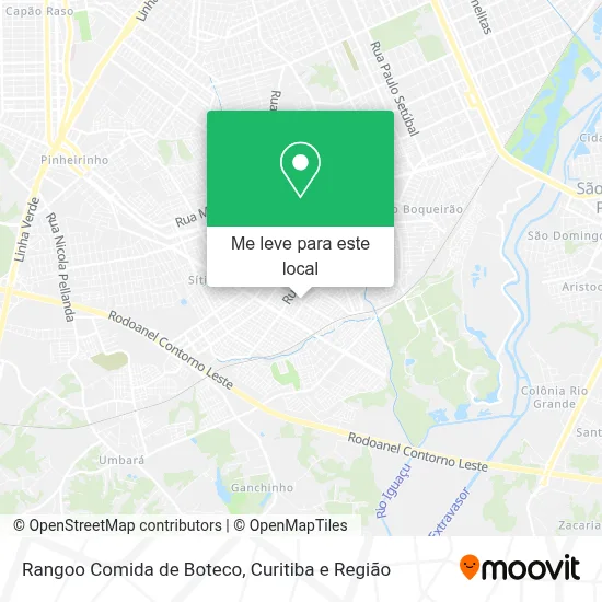 Rangoo Comida de Boteco mapa