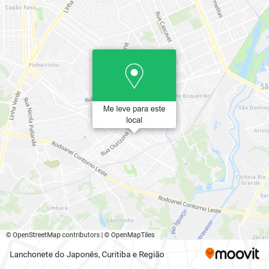 Lanchonete do Japonês mapa