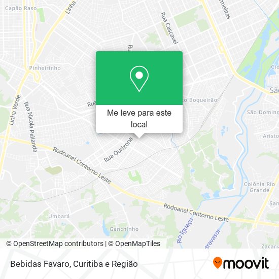 Bebidas Favaro mapa