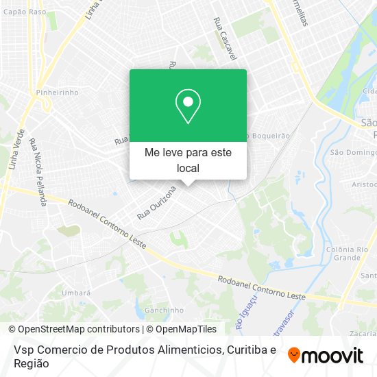 Vsp Comercio de Produtos Alimenticios mapa
