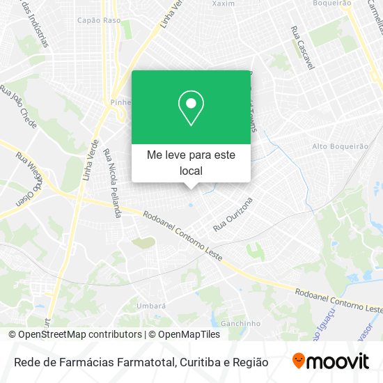 Rede de Farmácias Farmatotal mapa