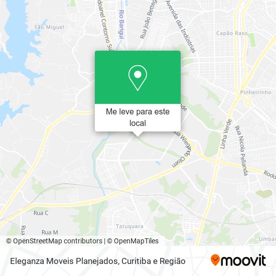 Eleganza Moveis Planejados mapa