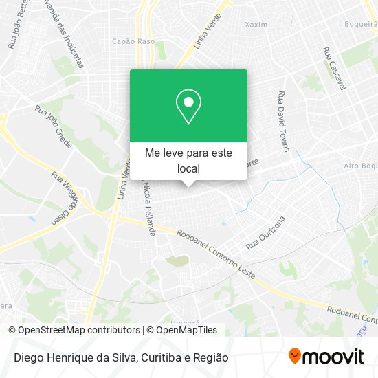 Diego Henrique da Silva mapa