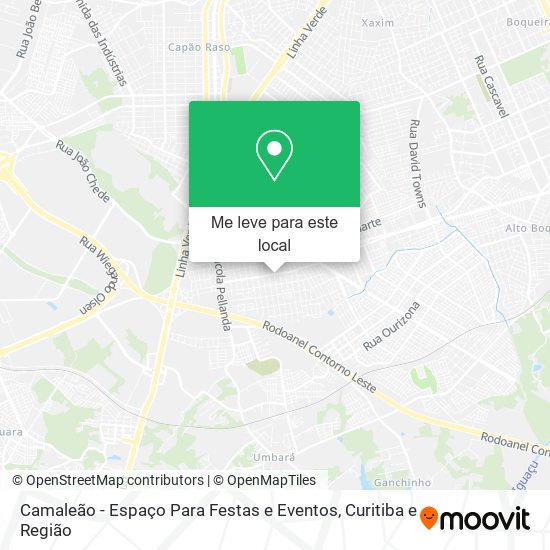 Camaleão - Espaço Para Festas e Eventos mapa