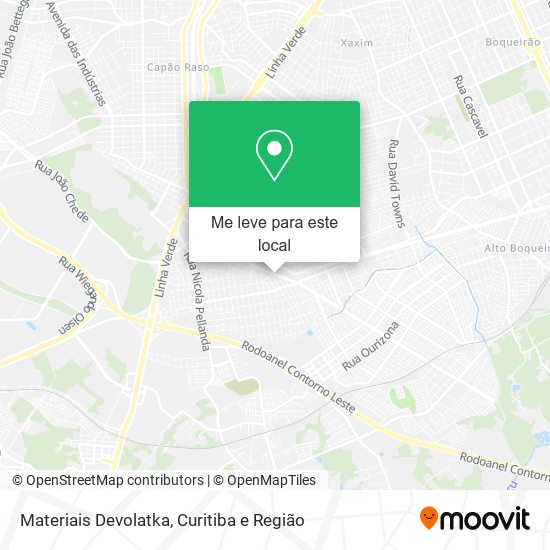 Materiais Devolatka mapa