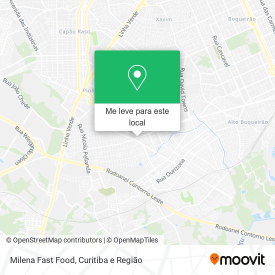 Milena Fast Food mapa