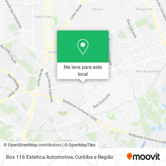 Box 116 Estetica Automotiva mapa