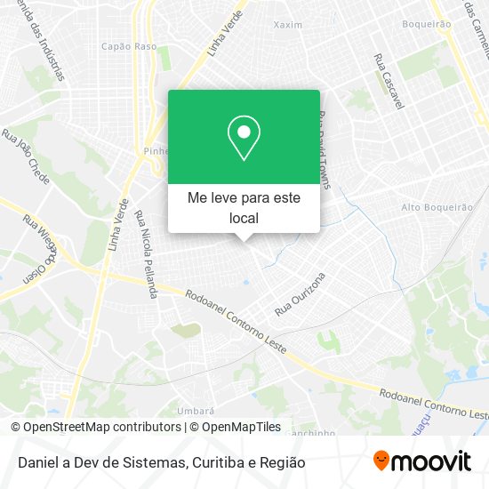 Daniel a Dev de Sistemas mapa