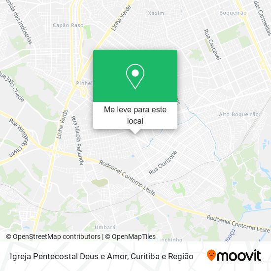 Igreja Pentecostal Deus e Amor mapa
