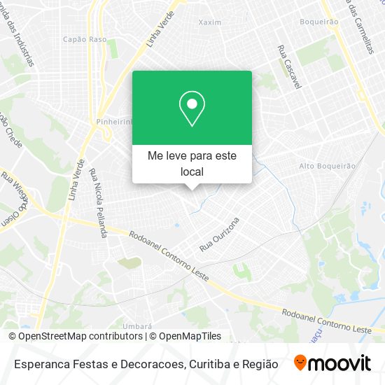 Esperanca Festas e Decoracoes mapa