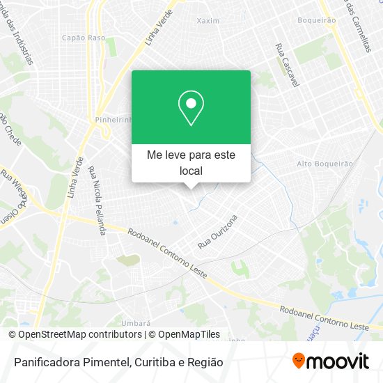 Panificadora Pimentel mapa