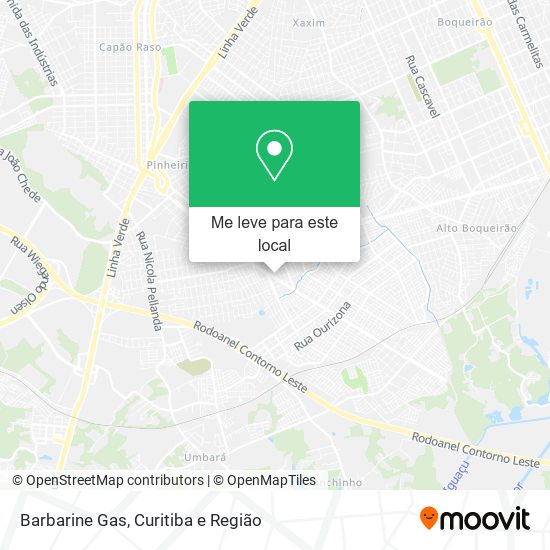 Barbarine Gas mapa