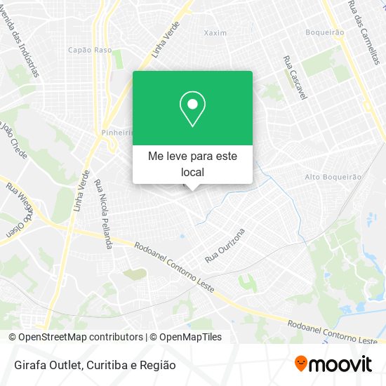 Girafa Outlet mapa