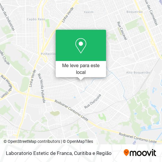 Laboratorio Estetic de Franca mapa