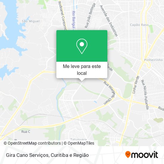 Gira Cano Serviços mapa