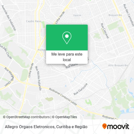 Allegro Orgaos Eletronicos mapa