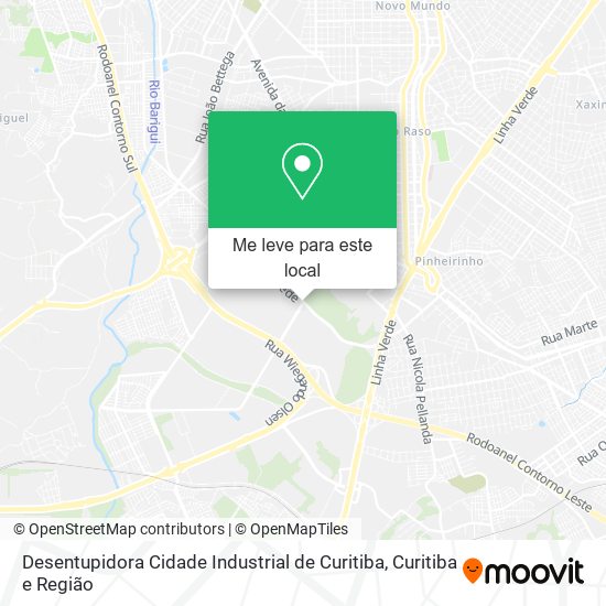 Desentupidora Cidade Industrial de Curitiba mapa