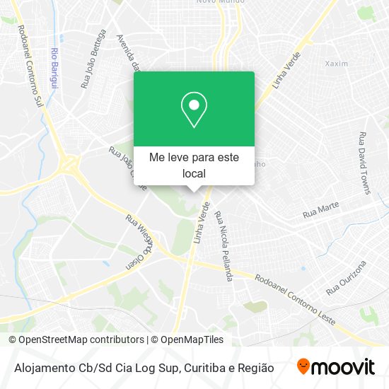Alojamento Cb/Sd Cia Log Sup mapa