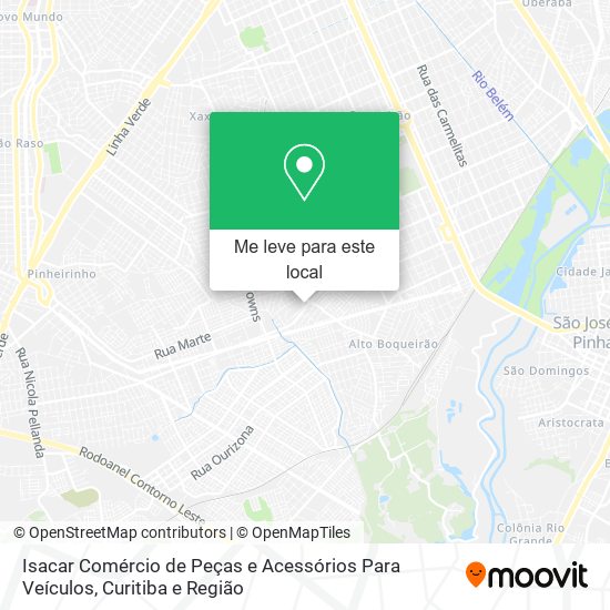 Isacar Comércio de Peças e Acessórios Para Veículos mapa