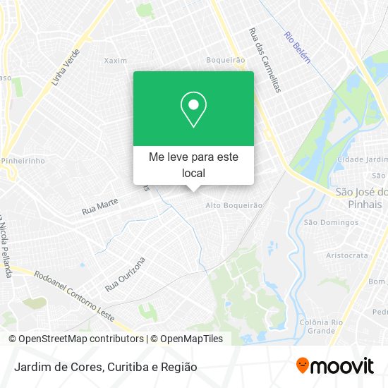 Jardim de Cores mapa