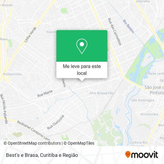Best's e Brasa mapa