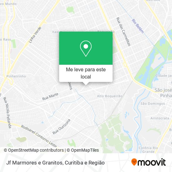 Jf Marmores e Granitos mapa
