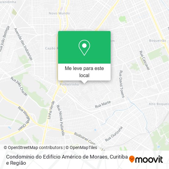 Condomínio do Edifício Américo de Moraes mapa