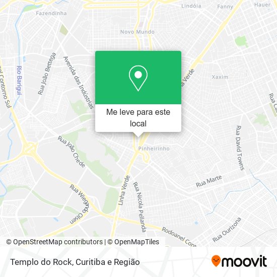 Templo do Rock mapa