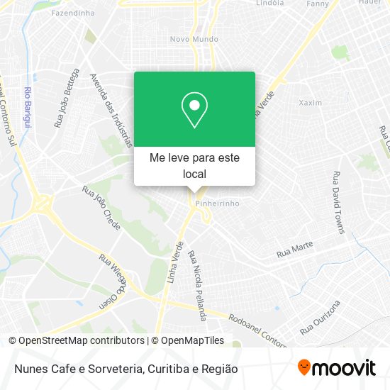 Nunes Cafe e Sorveteria mapa