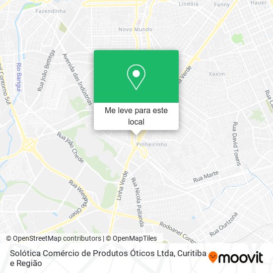 Solótica Comércio de Produtos Óticos Ltda mapa