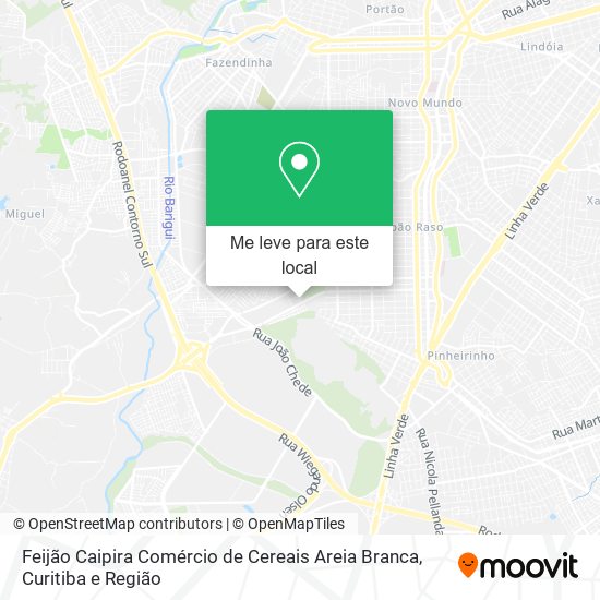 Feijão Caipira Comércio de Cereais Areia Branca mapa