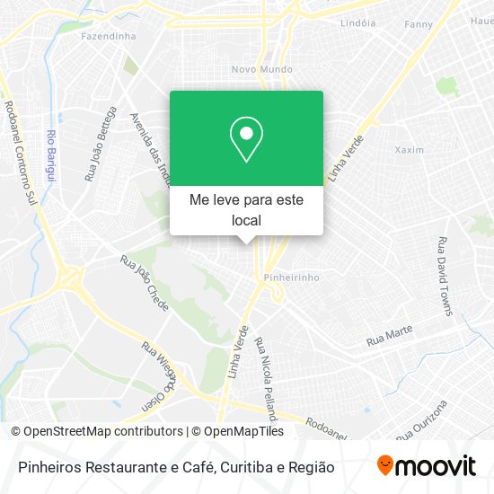 Pinheiros Restaurante e Café mapa