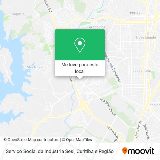 Serviço Social da Indústria Sesi mapa