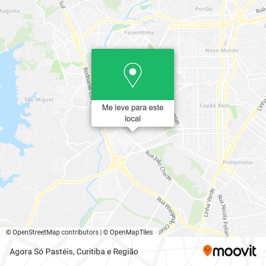 Agora Só Pastéis mapa