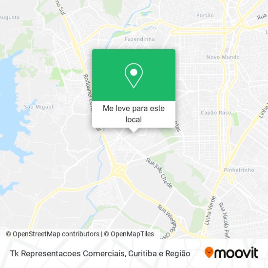 Tk Representacoes Comerciais mapa