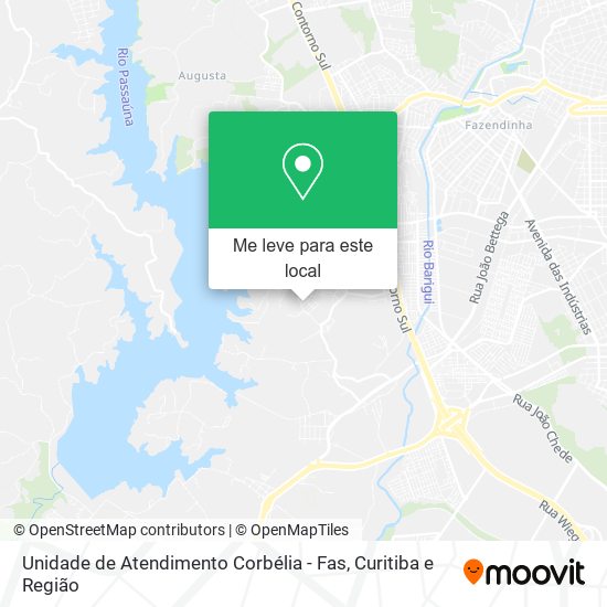 Unidade de Atendimento Corbélia - Fas mapa