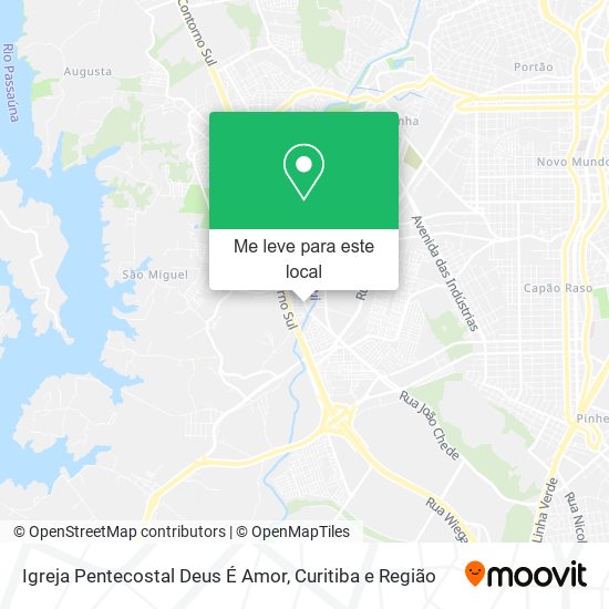 Igreja Pentecostal Deus É Amor mapa
