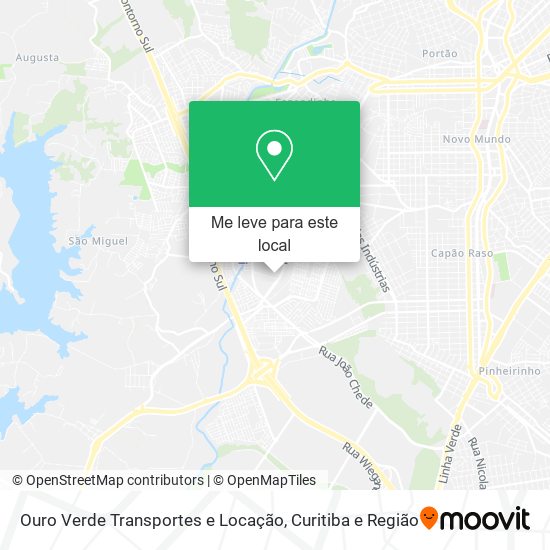 Ouro Verde Transportes e Locação mapa