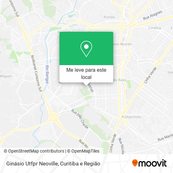 Ginásio Utfpr Neoville mapa