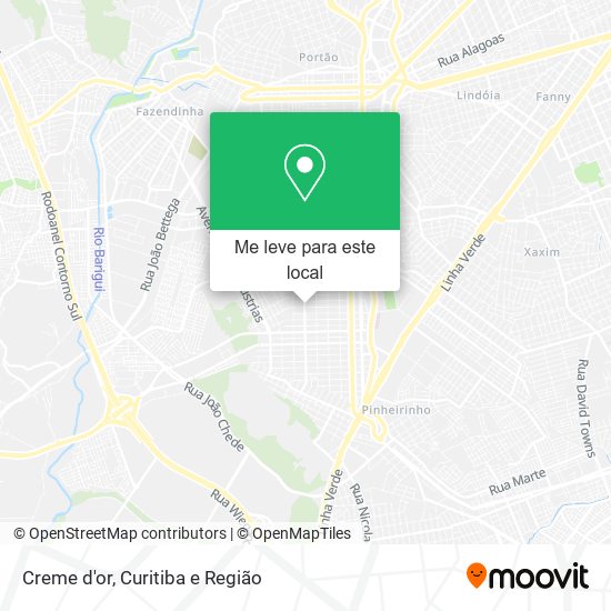 Creme d'or mapa
