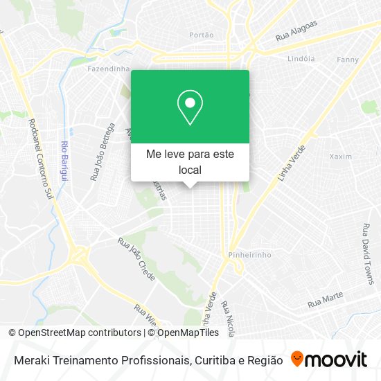 Meraki Treinamento Profissionais mapa
