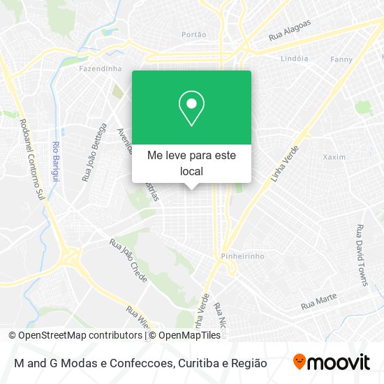M and G Modas e Confeccoes mapa