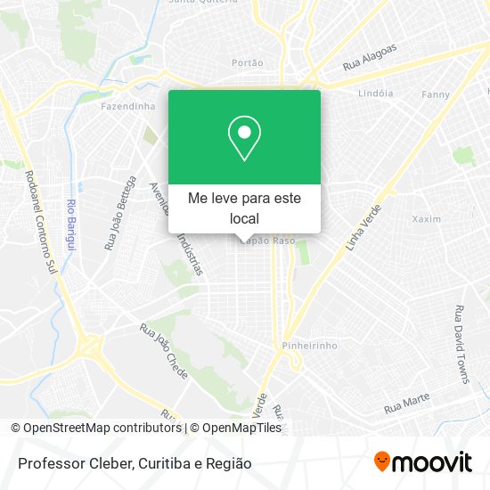 Professor Cleber mapa