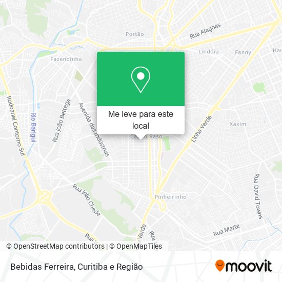 Bebidas Ferreira mapa