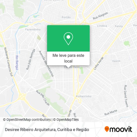 Desiree Ribeiro Arquitetura mapa